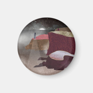 Foggy Lighthouse Magnet