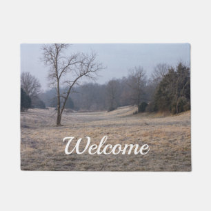 Foggy Meadow Welcome Doormat Fußmatte