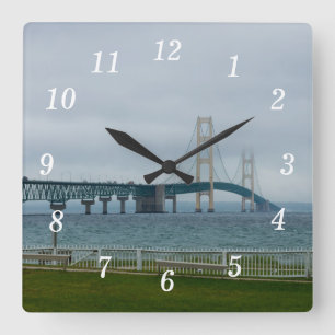 Foggy Mighty Mac Wall Clock Quadratische Wanduhr