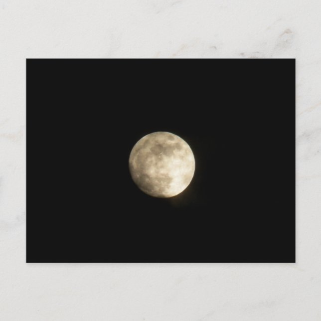 Foggy Moon Postkarte (Vorderseite)