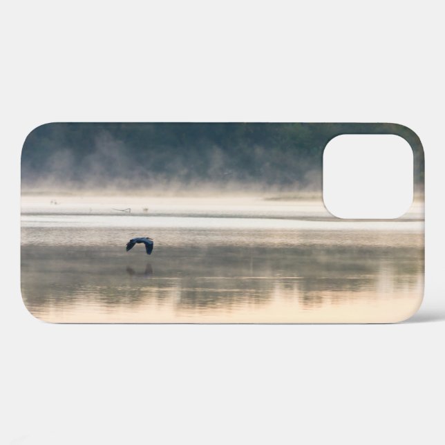 Foggy Morning Flight iPhone Case (Rückseite (Horizontal))