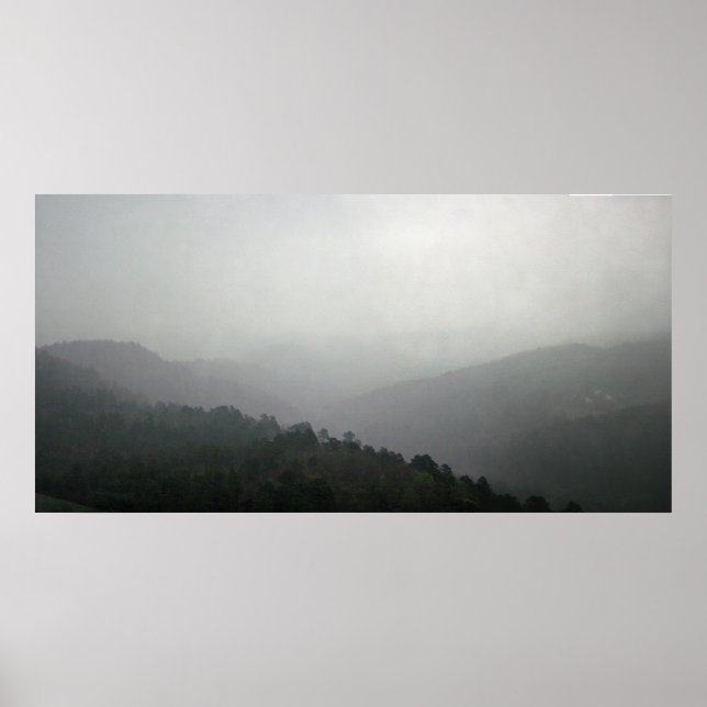 Foggy Morning, Hot Springs National Park, Arkansas Poster (Vorne)