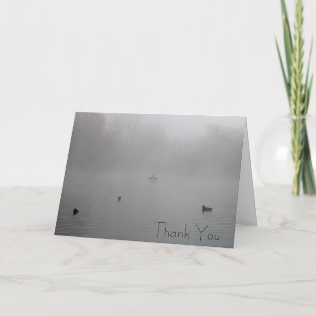 Foggy Morning Vielen Dank Dankeskarte (Vorderseite)