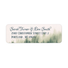 Foggy Mountain Return Address Label