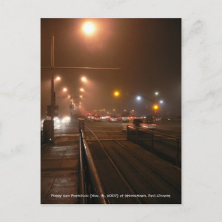 Foggy San Francisco.. Postkarte