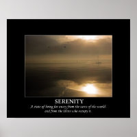 Foggy Sunrise Serenity Entmotivierendes Poster