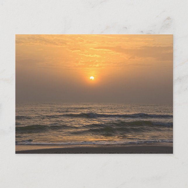 Foggy Sunset, Cape San Blas, Florida Postkarte (Vorderseite)