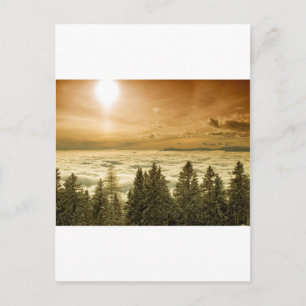 Foggy Tal Postkarte