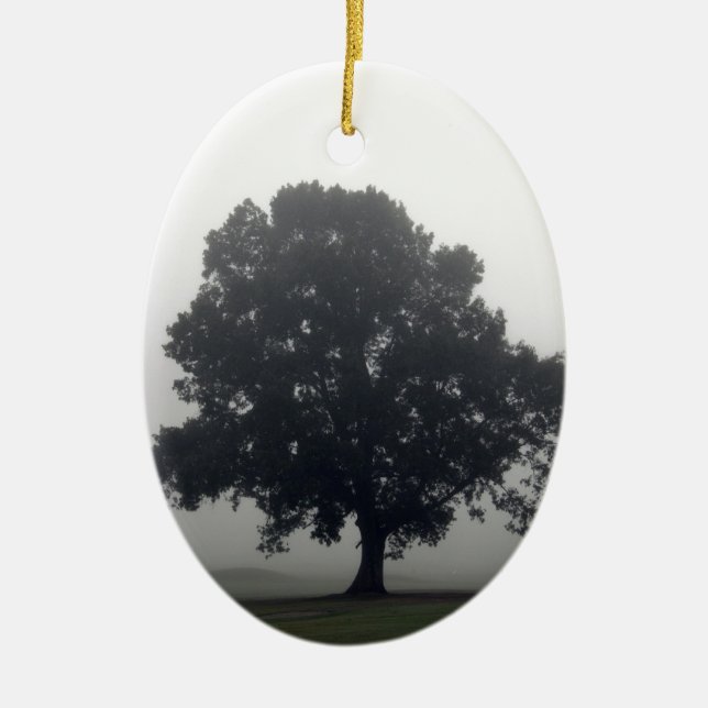 Foggy Tree Keramikornament (Vorne)