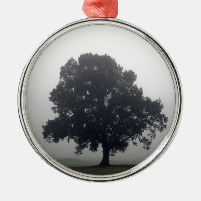 Foggy Tree Ornament Aus Metall (Vorne)