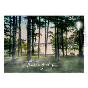 Foggy Trees at Table Rock Denken Sie an Notecard