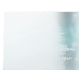 Foggy Treetops Notepad (Teals) Notizblock