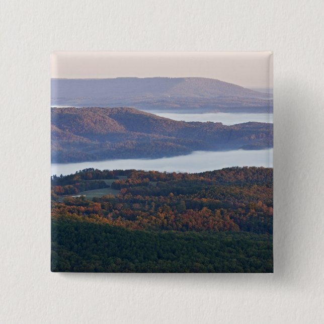 Foggy valleys and fall foliage in Ozark Button (Vorderseite)