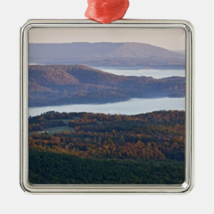Foggy valleys and fall foliage in Ozark Ornament Aus Metall