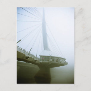 Foggy Waterfront 04 Postkarte
