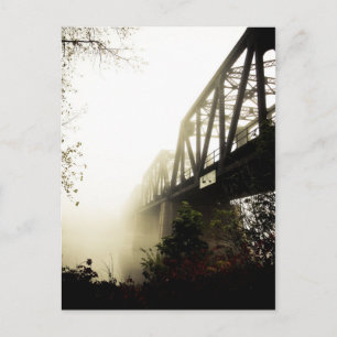 Foggy Waterfront 13 Postkarte