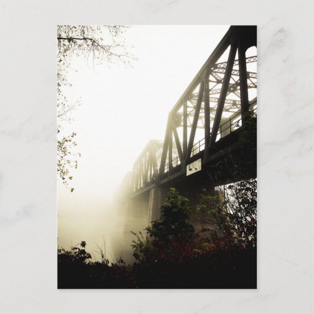 Foggy Waterfront 13 Postkarte (Vorderseite)