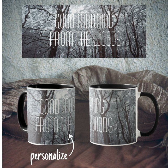 Foggy Winter Forest Tasse (Von Creator hochgeladen)