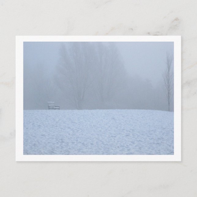 Foggy Winter Postkarte (Vorderseite)
