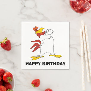 Foghorn Leghorn Arme verschränkt Serviette