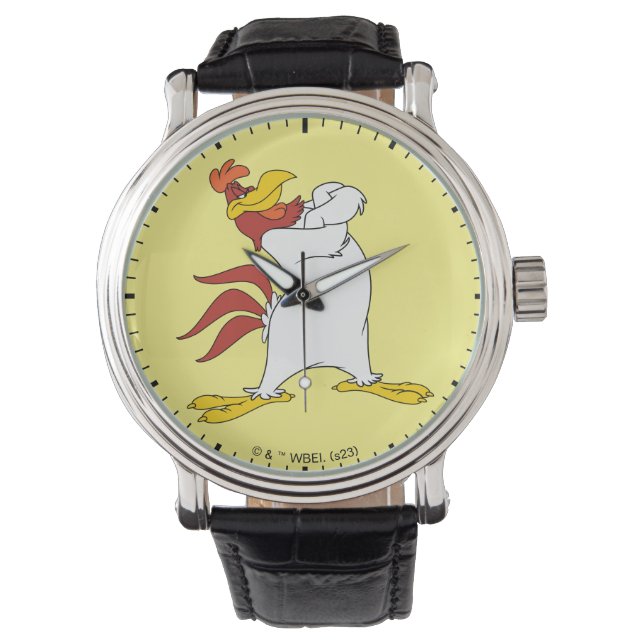 Foghorn Leghorn Arms Crossed Armbanduhr (Vorderseite)