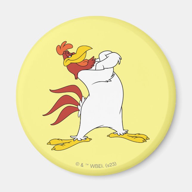 Foghorn Leghorn Arms Crossed Magnet (Vorne)