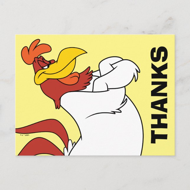 Foghorn Leghorn Arms Crossed Postkarte (Vorderseite)