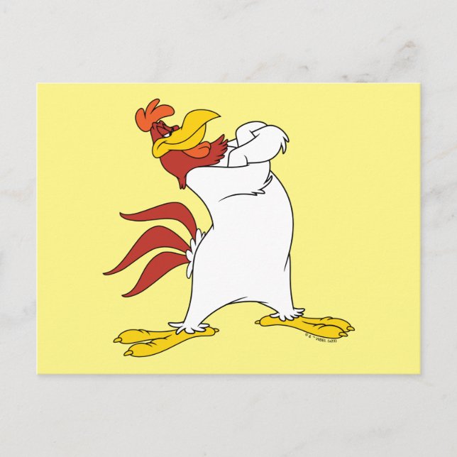 Foghorn Leghorn Arms Crossed Postkarte (Vorderseite)