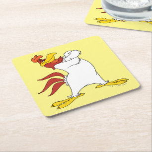 Foghorn Leghorn Arms Crossed Rechteckiger Pappuntersetzer