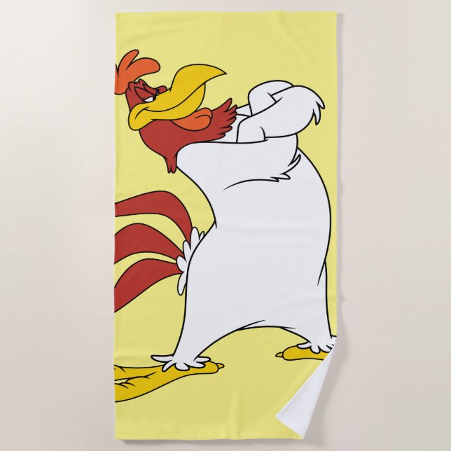 Foghorn Leghorn Arms Crossed Strandtuch (Vorderseite)