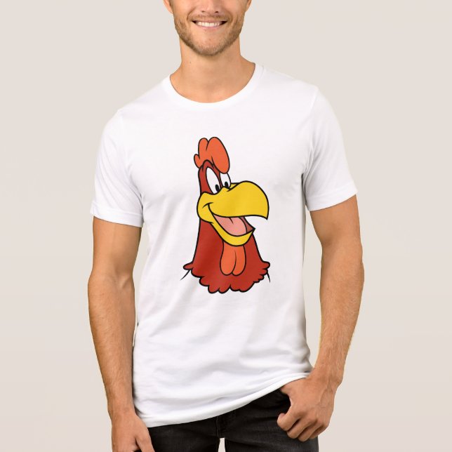 Foghorn Leghorn Closeup Tri-Blend Shirt (Vorderseite)