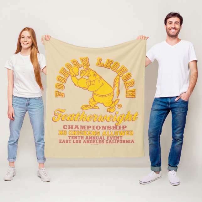 Foghorn Leghorn Featherweight Championship Fleecedecke (Beispiel)