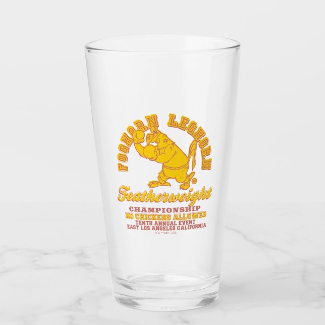 Foghorn Leghorn Featherweight Championship Glas (Vorderseite)