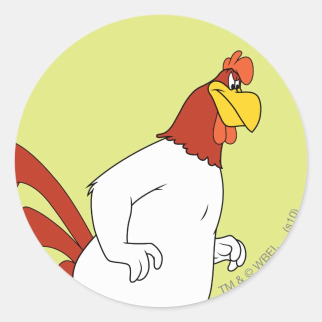 Foghorn Leghorn Runder Aufkleber (Vorderseite)