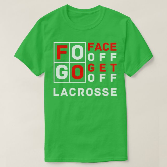 FOGO Face Off Lacrosse Design T-Shirt (Design vorne)