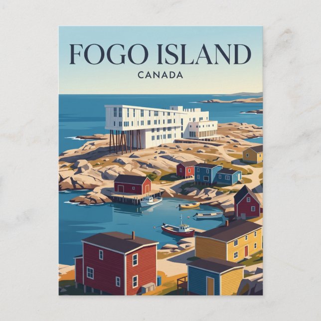 Fogo Island Kanada Postkarte (Vorderseite)