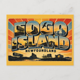 Fogo Island Neufundland Insel Flucht Postkarte