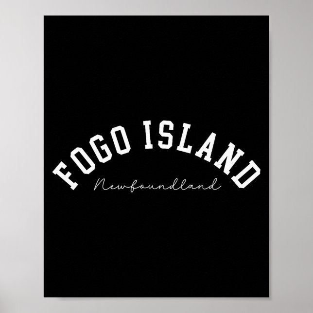 Fogo Island Neufundland Kanada College Text  Poster (Vorne)