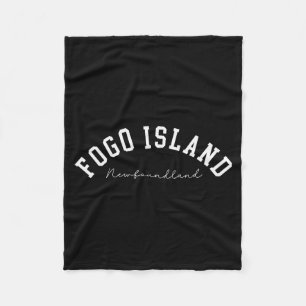 Fogo Island Neufundland Kanada Hochschule Text Fleecedecke