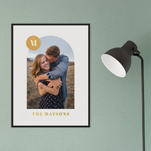 Fohlen Moderne Monogram Rahmen Foto Art Print Foliendrucke