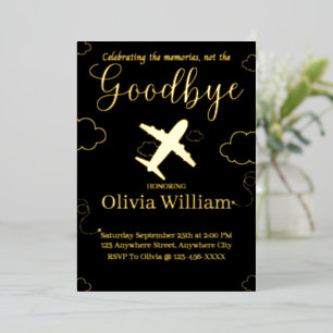Fohlen Sie später Abschied von der Einladungs-Kart Folieneinladung