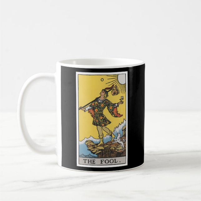 Fohlen-Tarot-Karte 0 Kaffeetasse (Links)