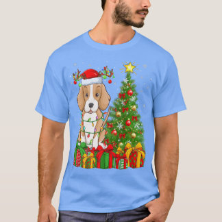 Fohound Dog Lighting Xmas Tree Weihnachtsmannmütze T-Shirt