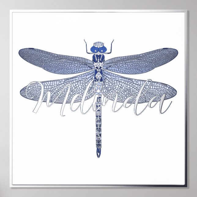 Foil Accented Dragonfly & Personalization Print Foliendrucke (Vorderseite)