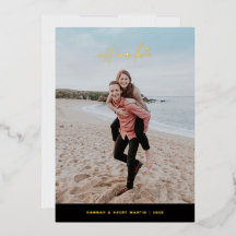 Foil all Our Liebe Valentine's Day Card - Black