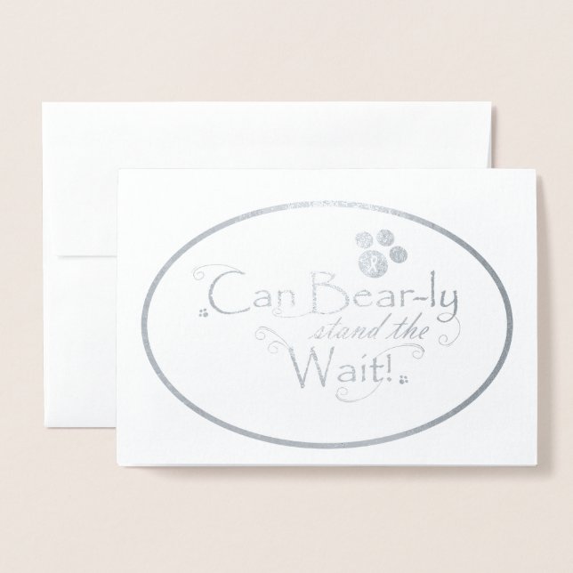 Foil Breast Cancer Christmas Card Folienkarte (Vorderseite mit Umschlag)