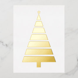 Foil Christmas Tree, einfaches Design Folien Feiertagspostkarte