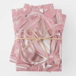 Foil Crinkle Pattern Geschenkpapier Set