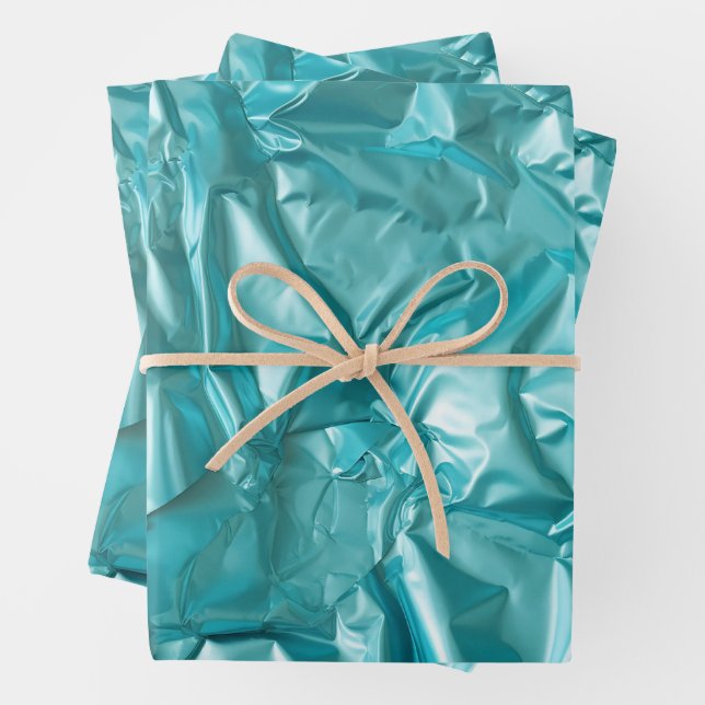 Foil Crinkle Pattern Geschenkpapier Set (Beispiel)