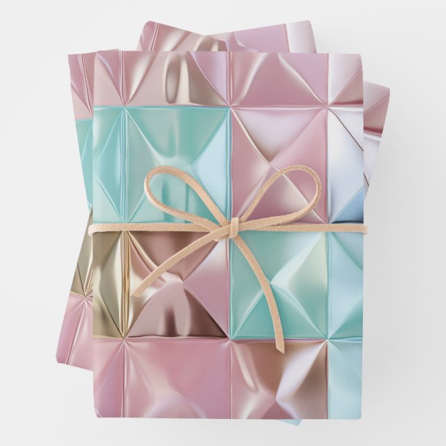 Foil Crinkle Pattern Geschenkpapier Set (Beispiel)